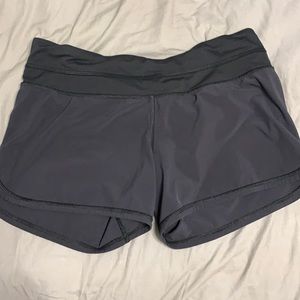 Black Lululemon shorts. Size 6. Perfect condition.